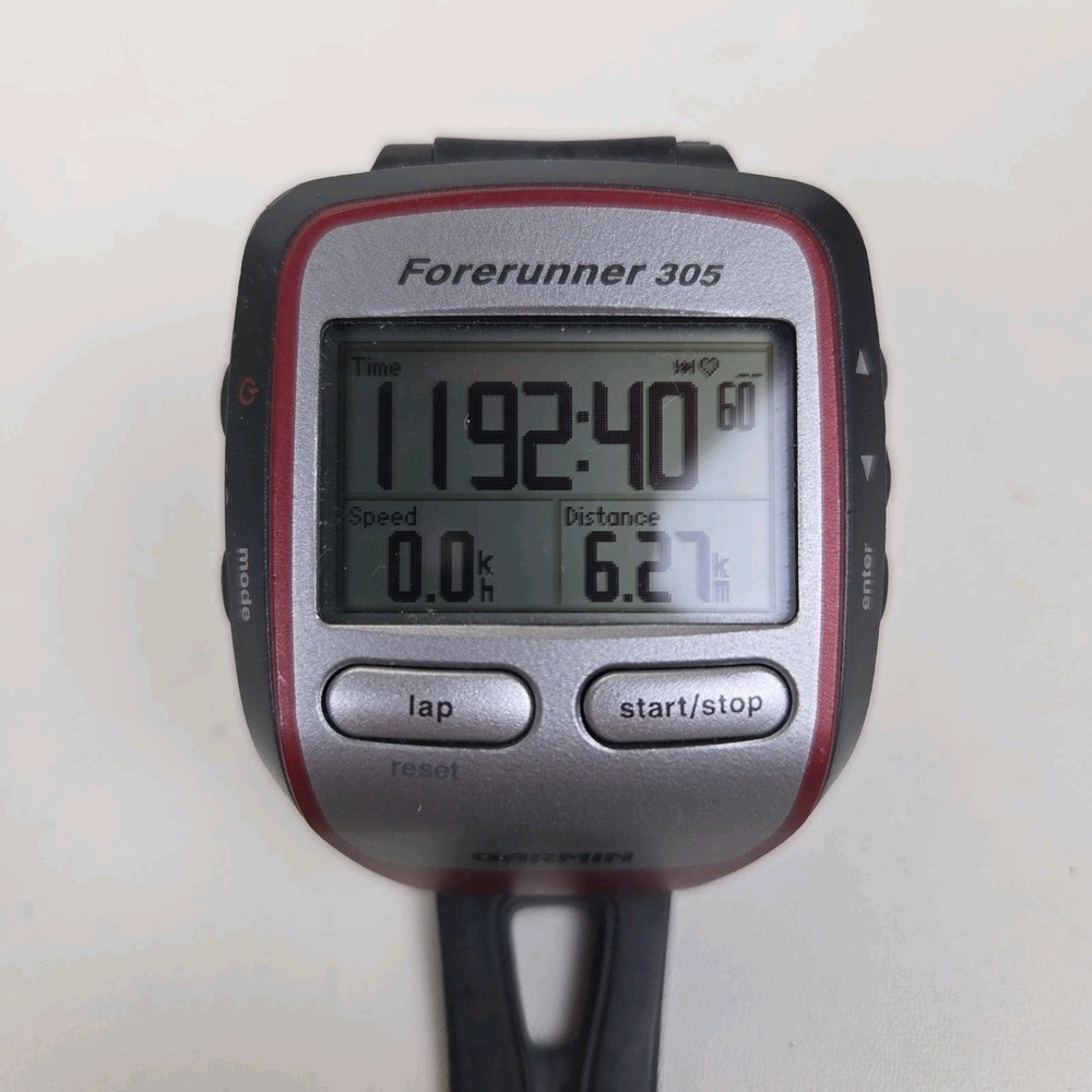Garmin Forerunner 305 GPS Sports Watch Running w/ Charger + Box Vintage - Picture 8 of 15